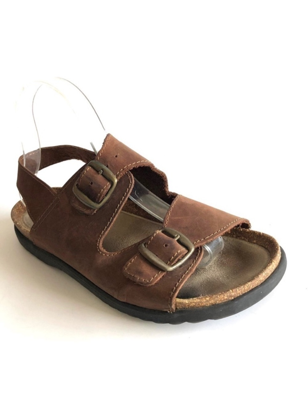 Skyr Sport Leather Cork Buckle Sandals